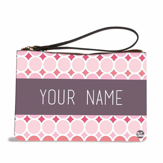 Pouch Bag For Women - Pink Circles Nutcase