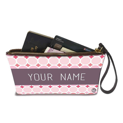 Pouch Bag For Women - Pink Circles Nutcase