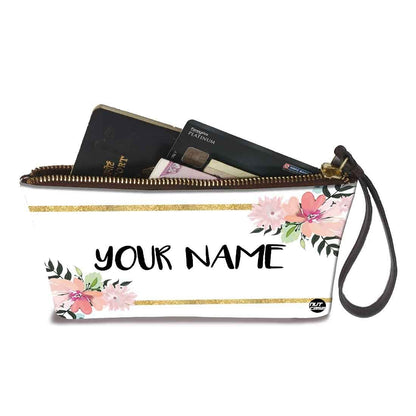 Small Wristlet Pouch - Golden Strips Nutcase