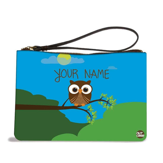 Hand Pouch For Ladies - Owl in Night Nutcase