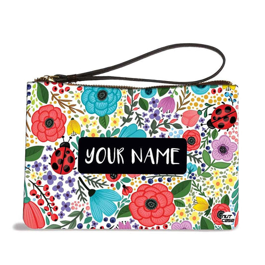 Card And Coin Purse - Multi Flowers Nutcase