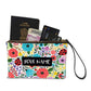 Card And Coin Purse - Multi Flowers Nutcase