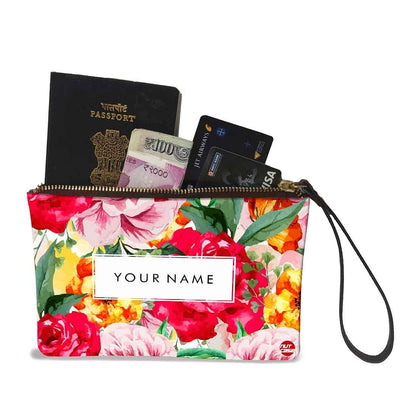 Small Leather Coin Purse - Red Rose Nutcase