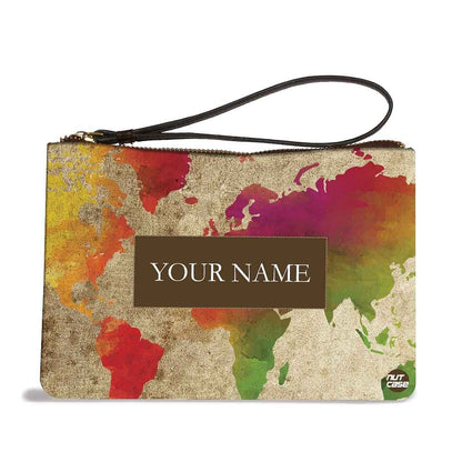 Womens Pouch Purse - Map Design Nutcase