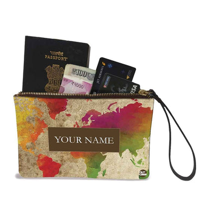 Womens Pouch Purse - Map Design Nutcase