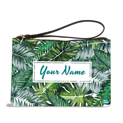 Women'S Wristlet Pouch - Monstera Leaf Nutcase