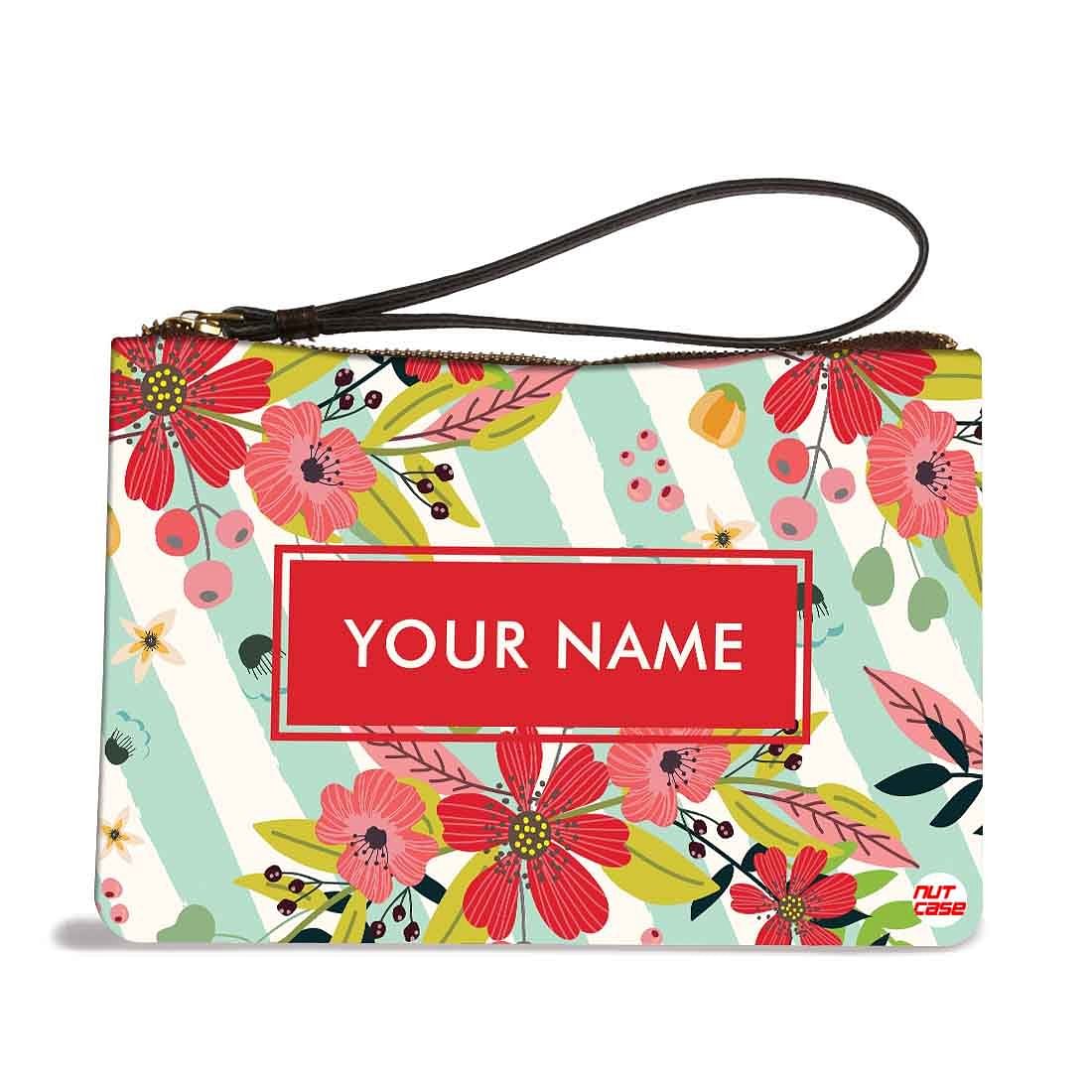 Small Bracelet Pouch - Red Flowers Nutcase