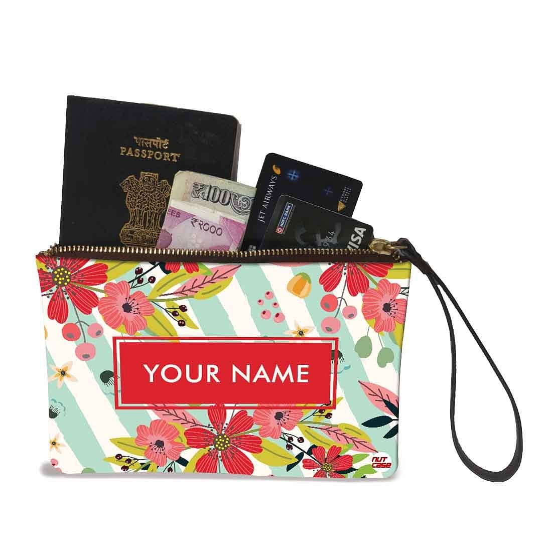 Small Bracelet Pouch - Red Flowers Nutcase