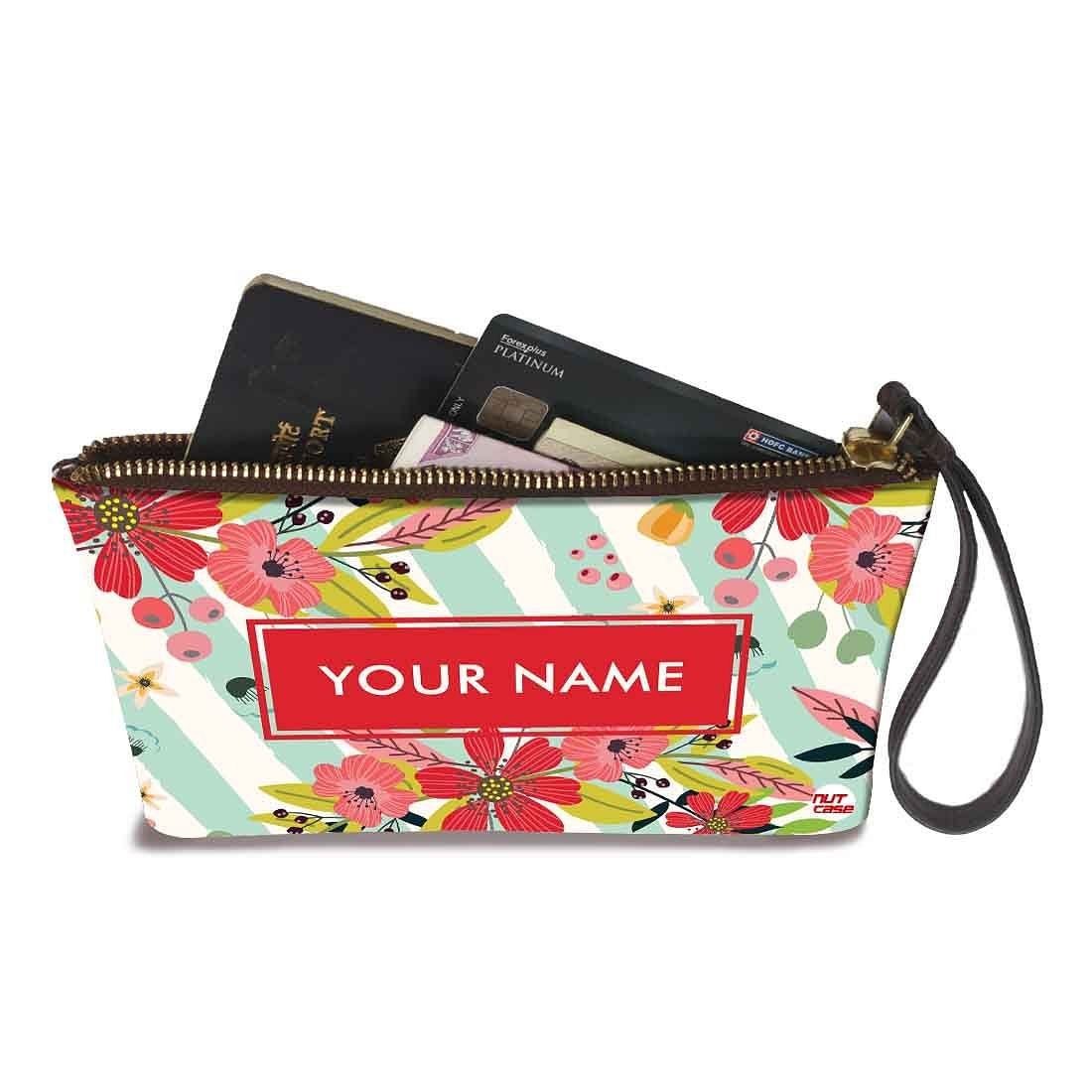 Small Bracelet Pouch - Red Flowers Nutcase