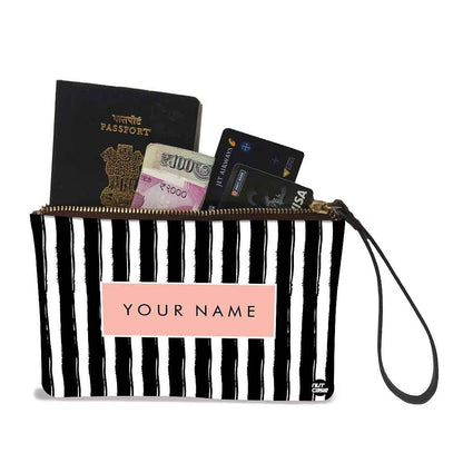 Small Hand Pouch - Black Lines Nutcase