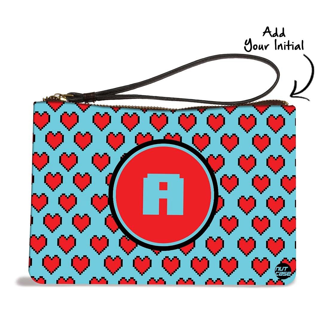 Wristlet Pouch - Red Hearts Nutcase