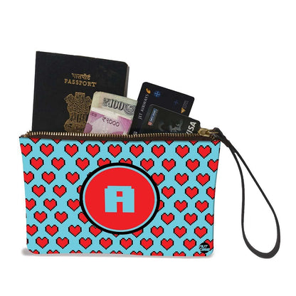 Wristlet Pouch - Red Hearts Nutcase
