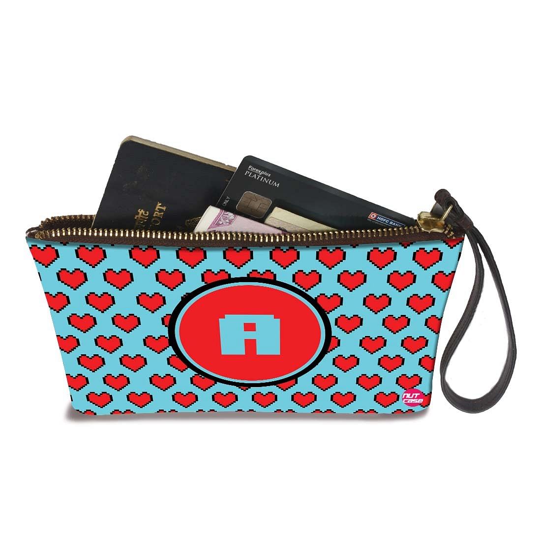 Wristlet Pouch - Red Hearts Nutcase