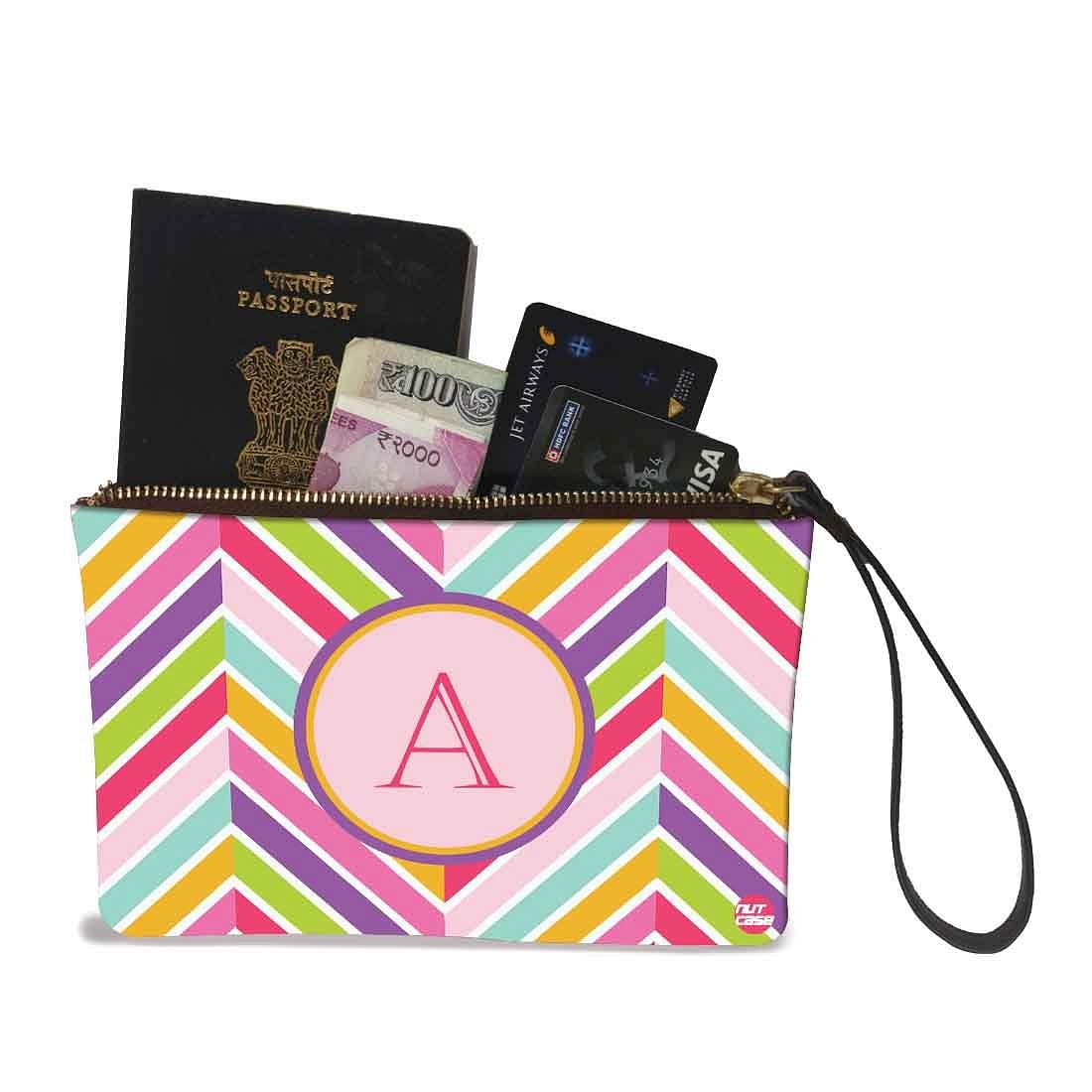 Card And Coin Purse - Zig Zag Lines Nutcase