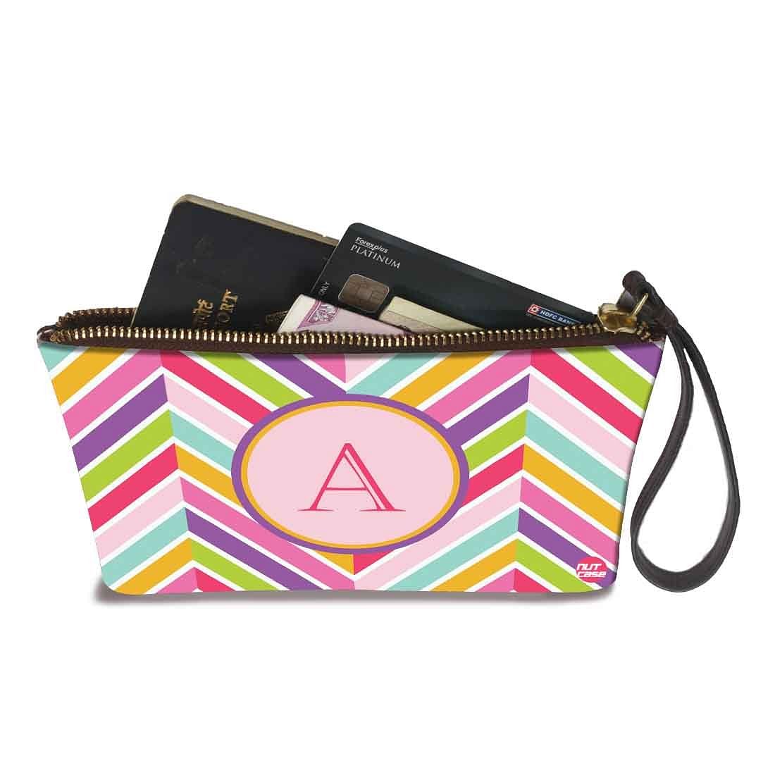Card And Coin Purse - Zig Zag Lines Nutcase