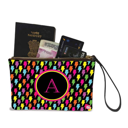 Small Wristlet Pouch - Multi Flashes Nutcase