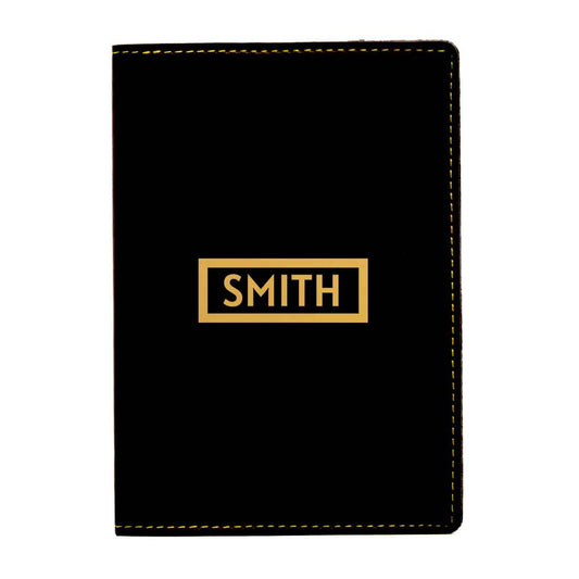 Pu Leather Customized Passport Holder With Name  - Add Name