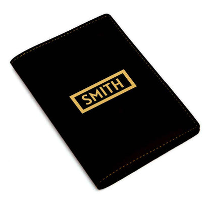 Pu Leather Customized Passport Holder With Name  - Add Name