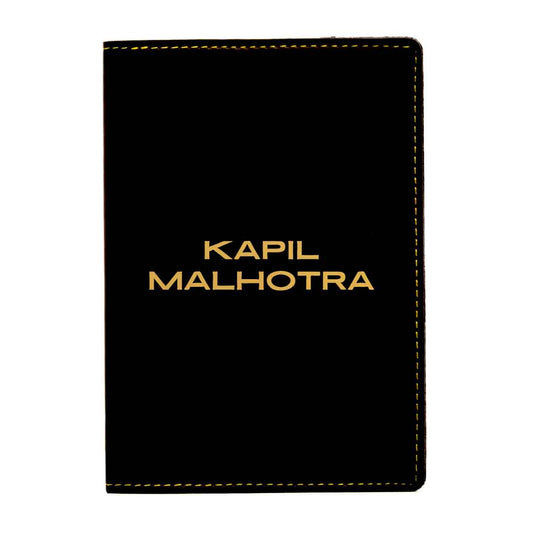Vegan Leather Customised Passport Cover with Name - Add name