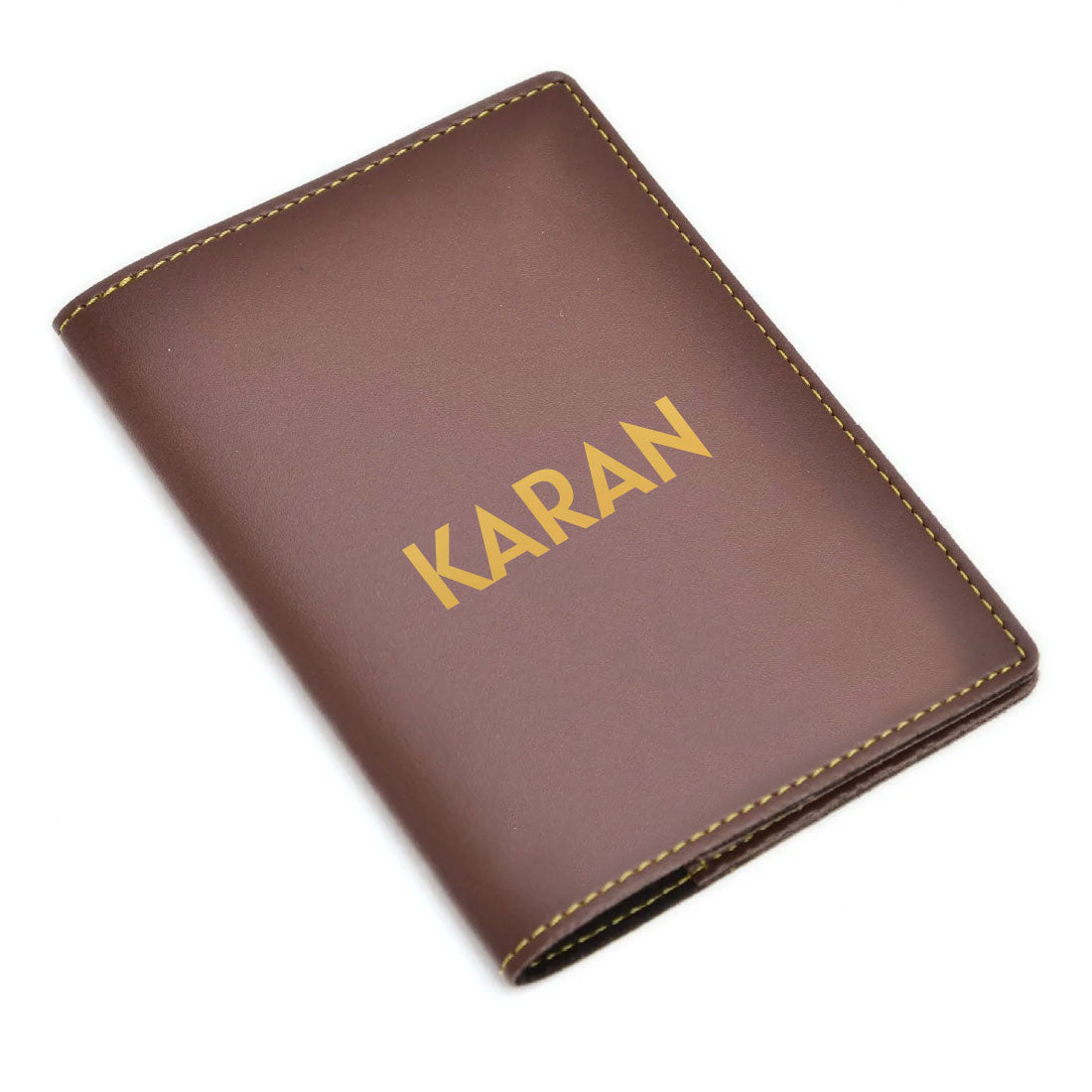Personalized Vegan Leather Passport Holder for Men & Women - Add Name