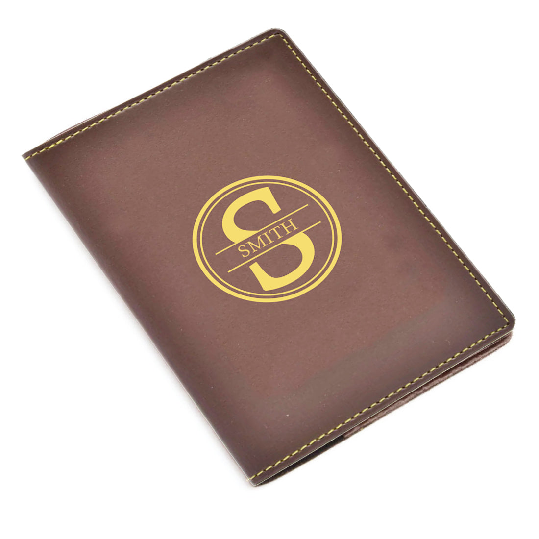 Customized Passport Cover PU Leather Case Add Name - Monogram