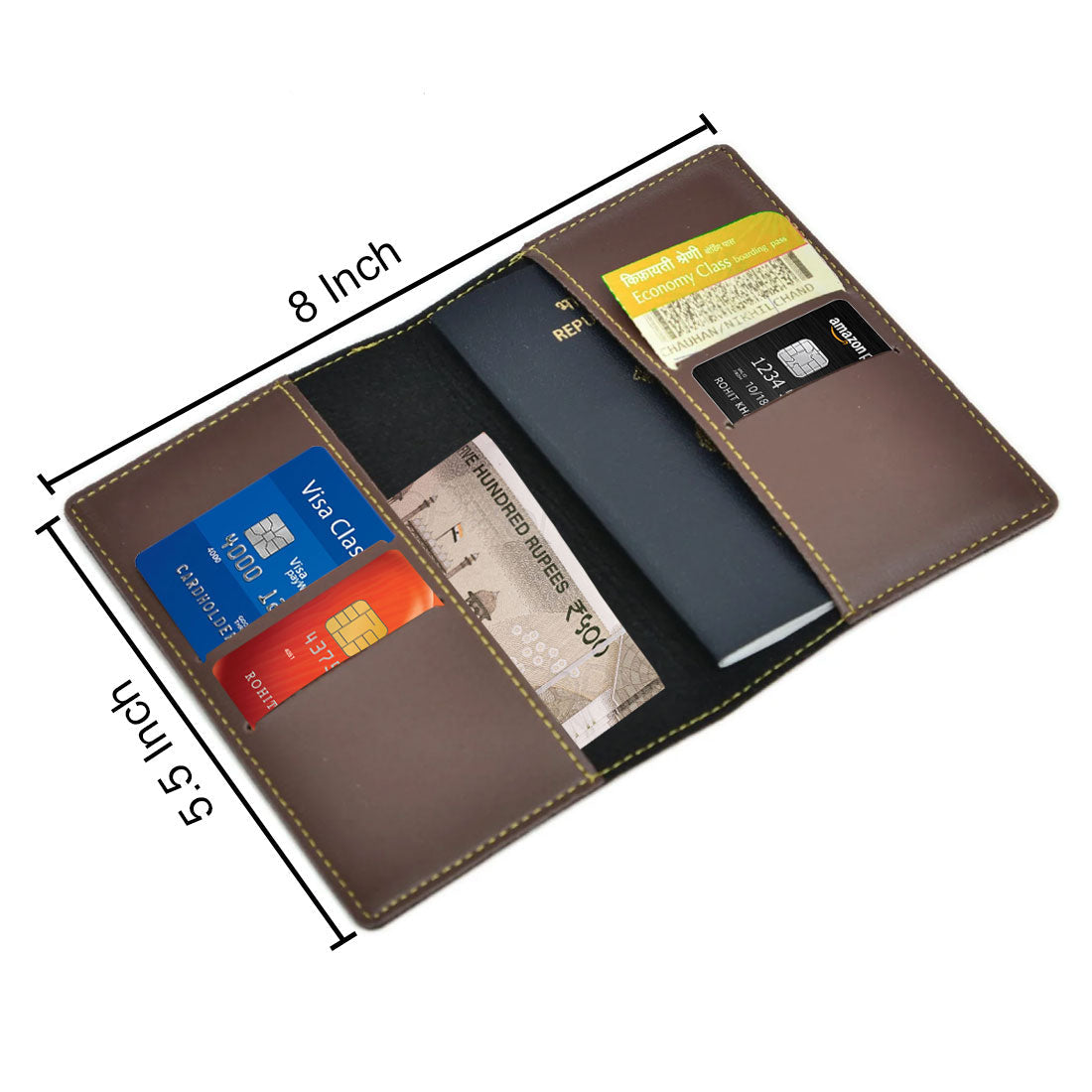 Personalized Travel Wallet Pu Leather Passport Cover  