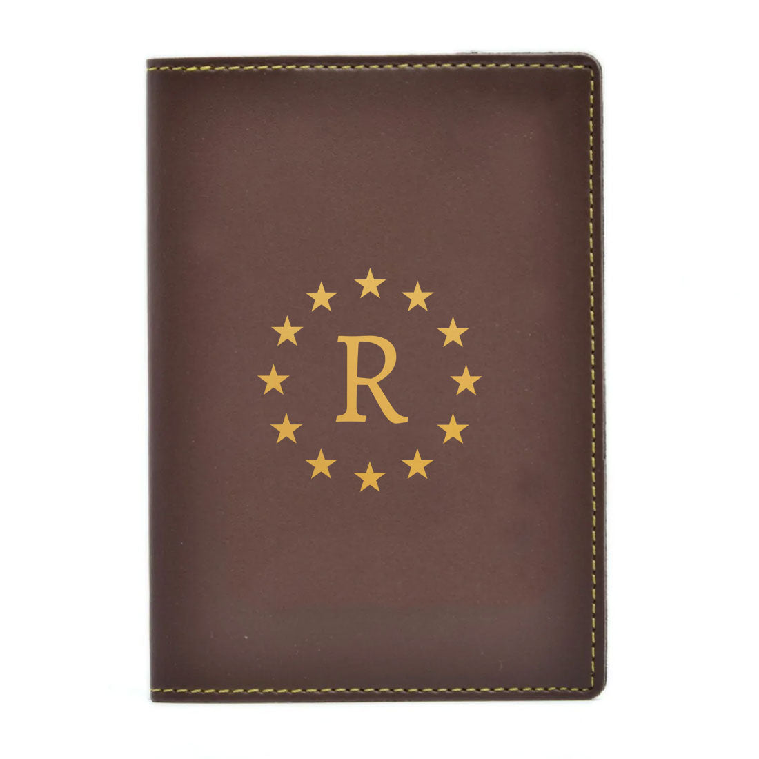 PU Leather Customized Travel Wallet Passport Holder for Men - Star