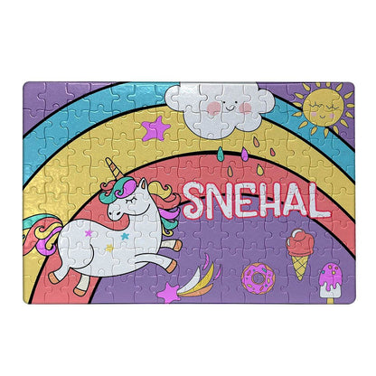 Personalized Puzzle For Kids - Unicorn Nutcase