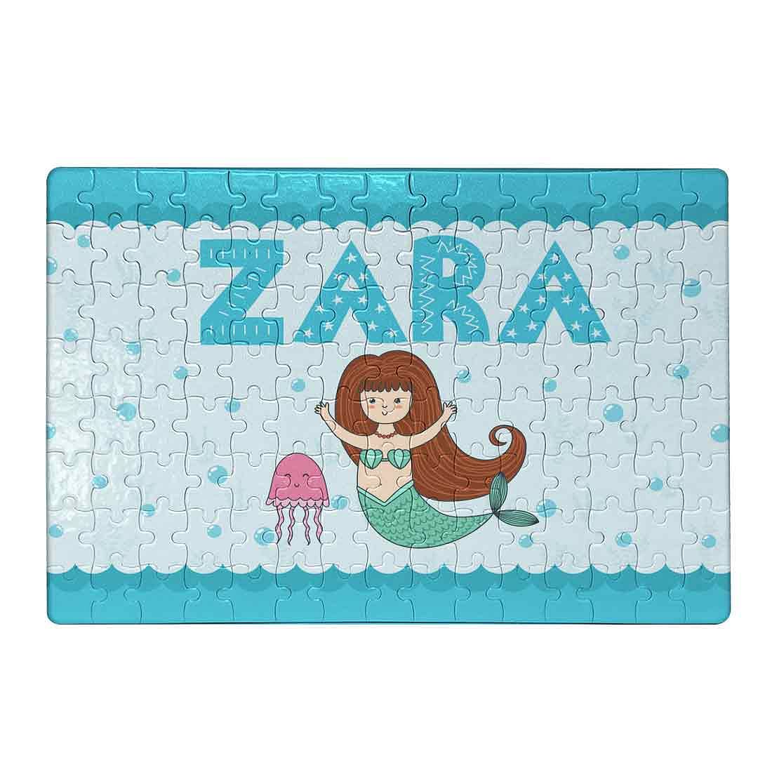 Personalized Name Puzzle - Cute Mermaid Nutcase