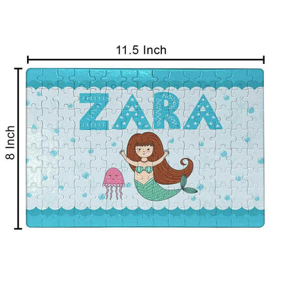 Personalized Name Puzzle - Cute Mermaid Nutcase