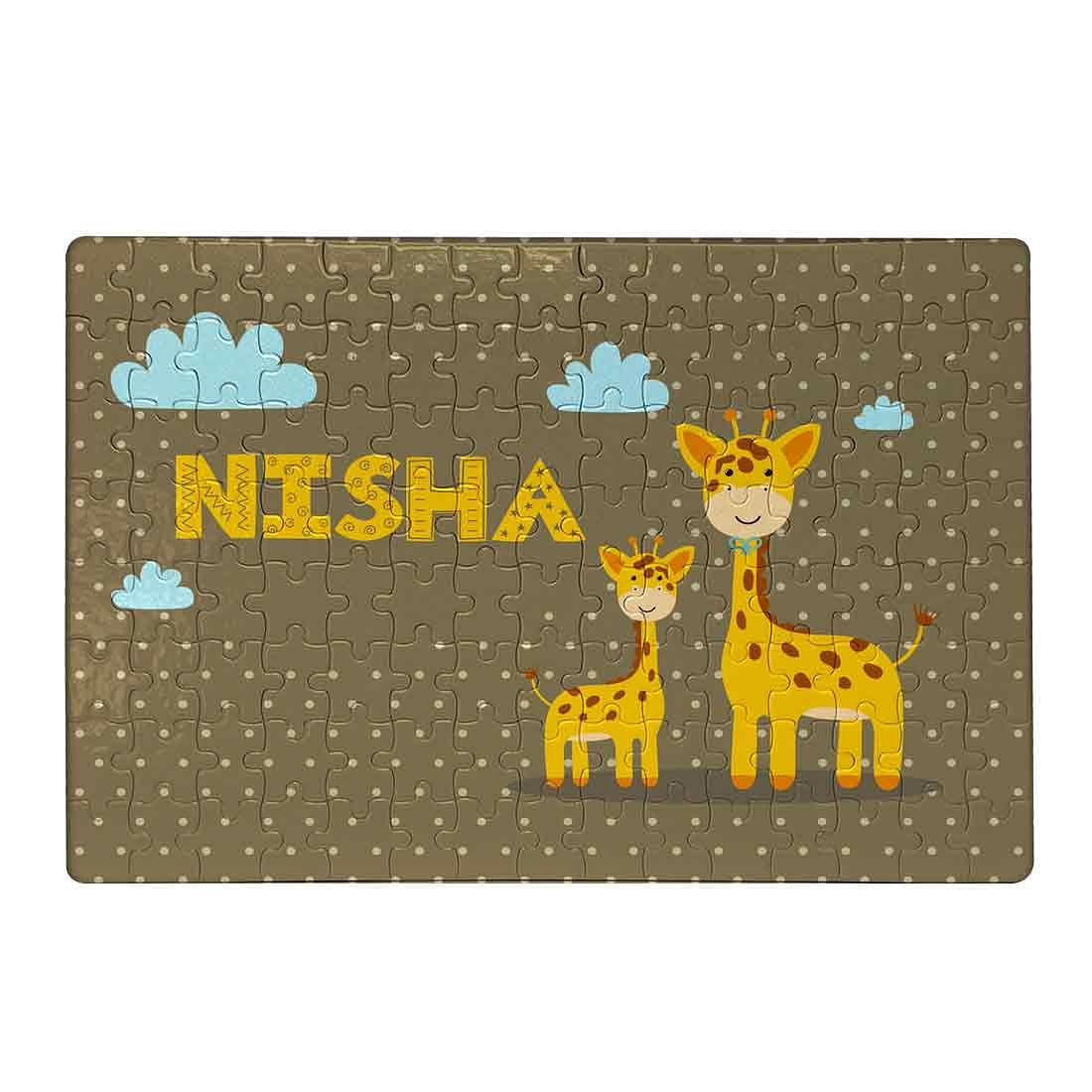 Custom Made Jigsaw Puzzles - Baby Giraffe Nutcase