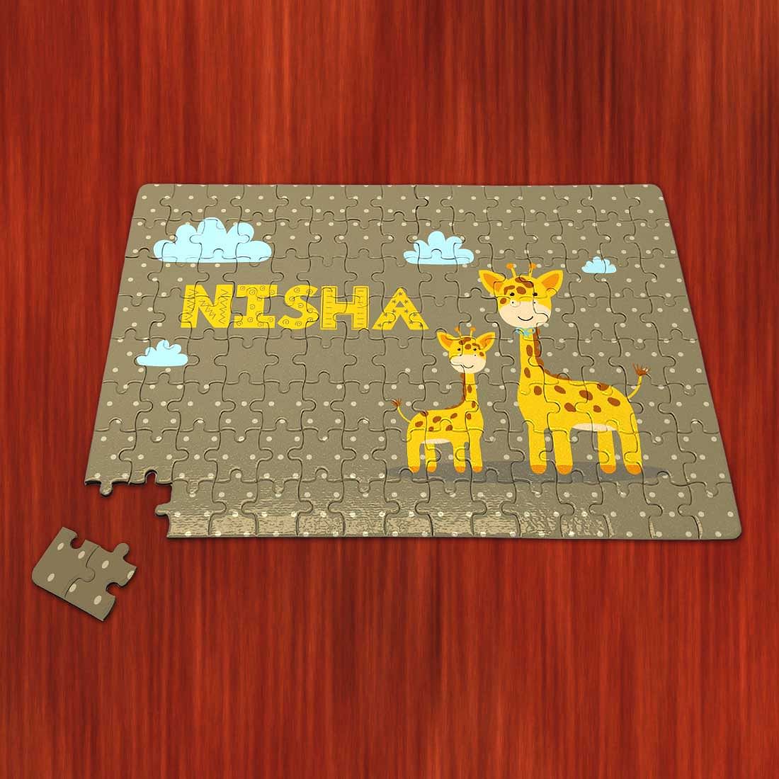 Custom Made Jigsaw Puzzles - Baby Giraffe Nutcase