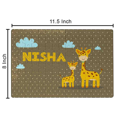 Custom Made Jigsaw Puzzles - Baby Giraffe Nutcase