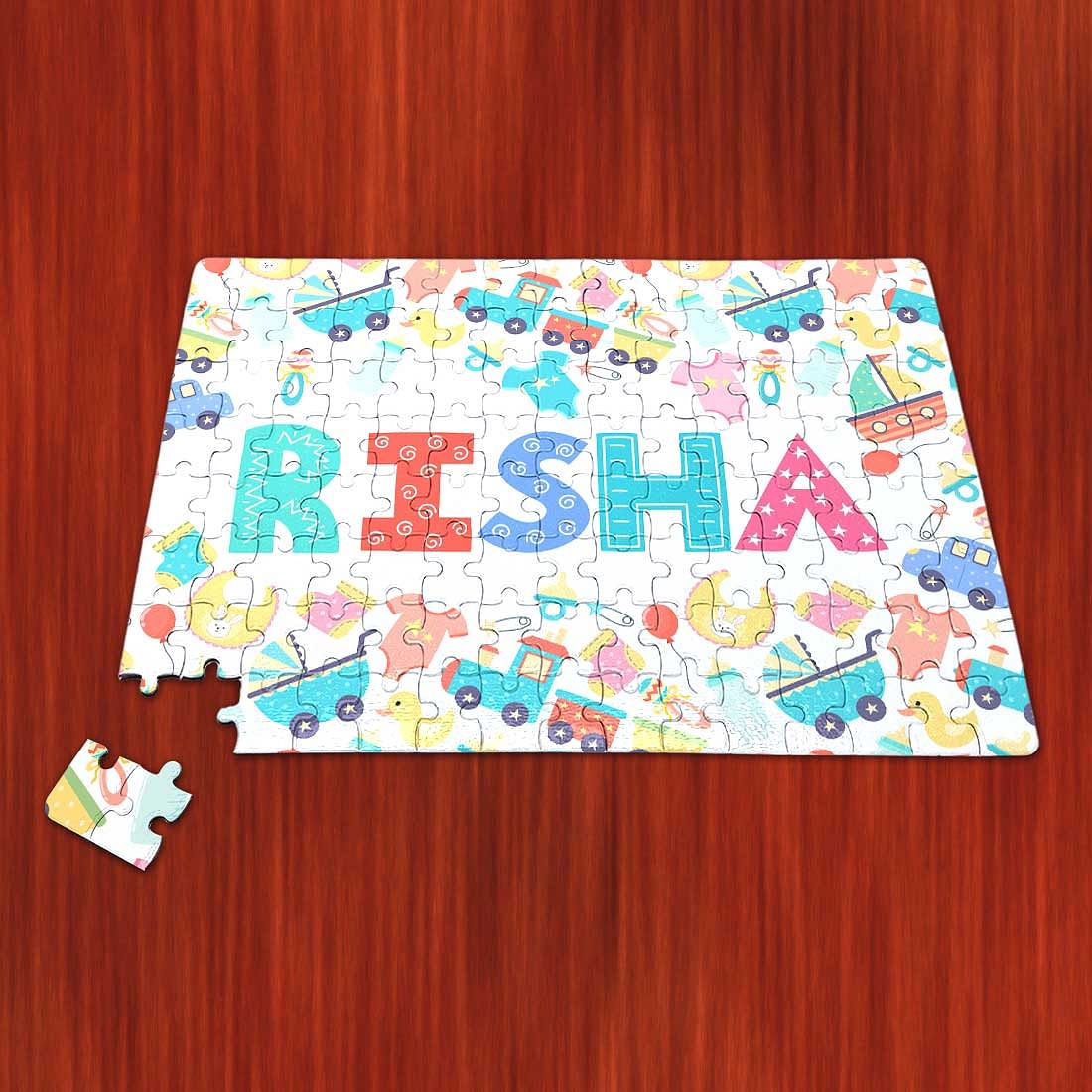Personalised Childrens Jigsaw - Baby Toys White Nutcase