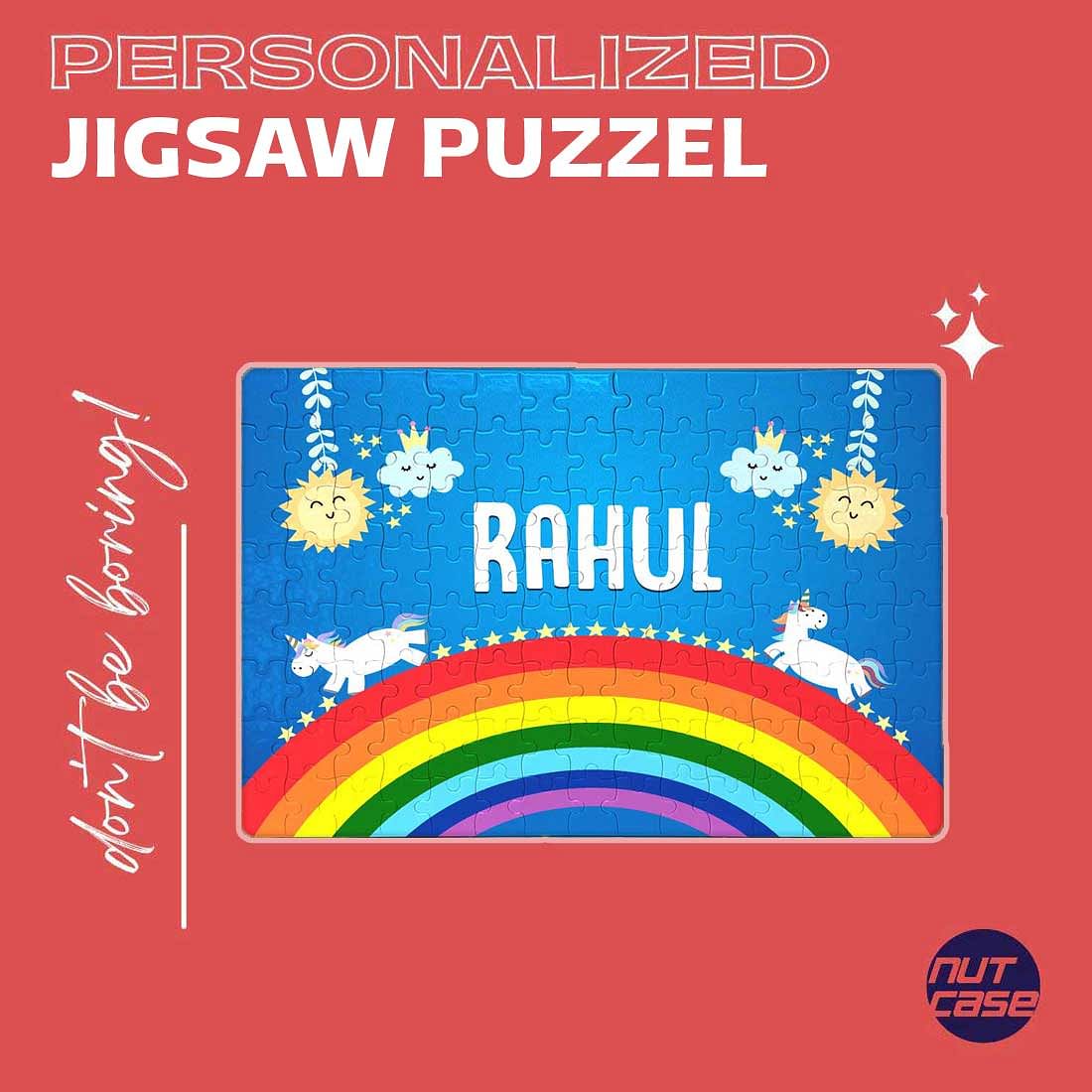 Personalized Name Puzzle - Rainbow Nutcase