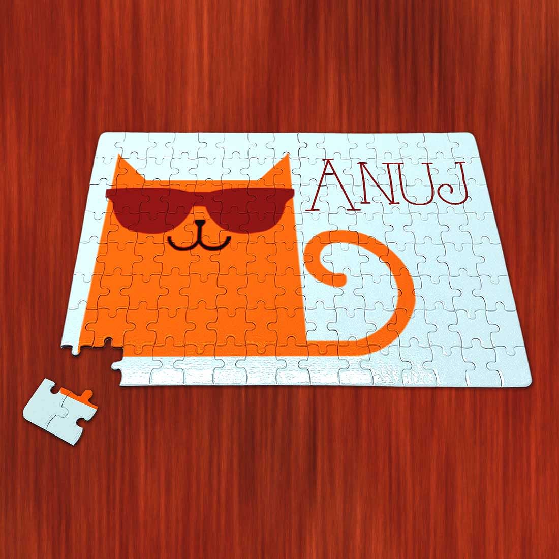 Personalised Picture Puzzle - Cool Cat Nutcase