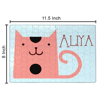 Childrens Name Puzzle - Cat Black Patch Nutcase