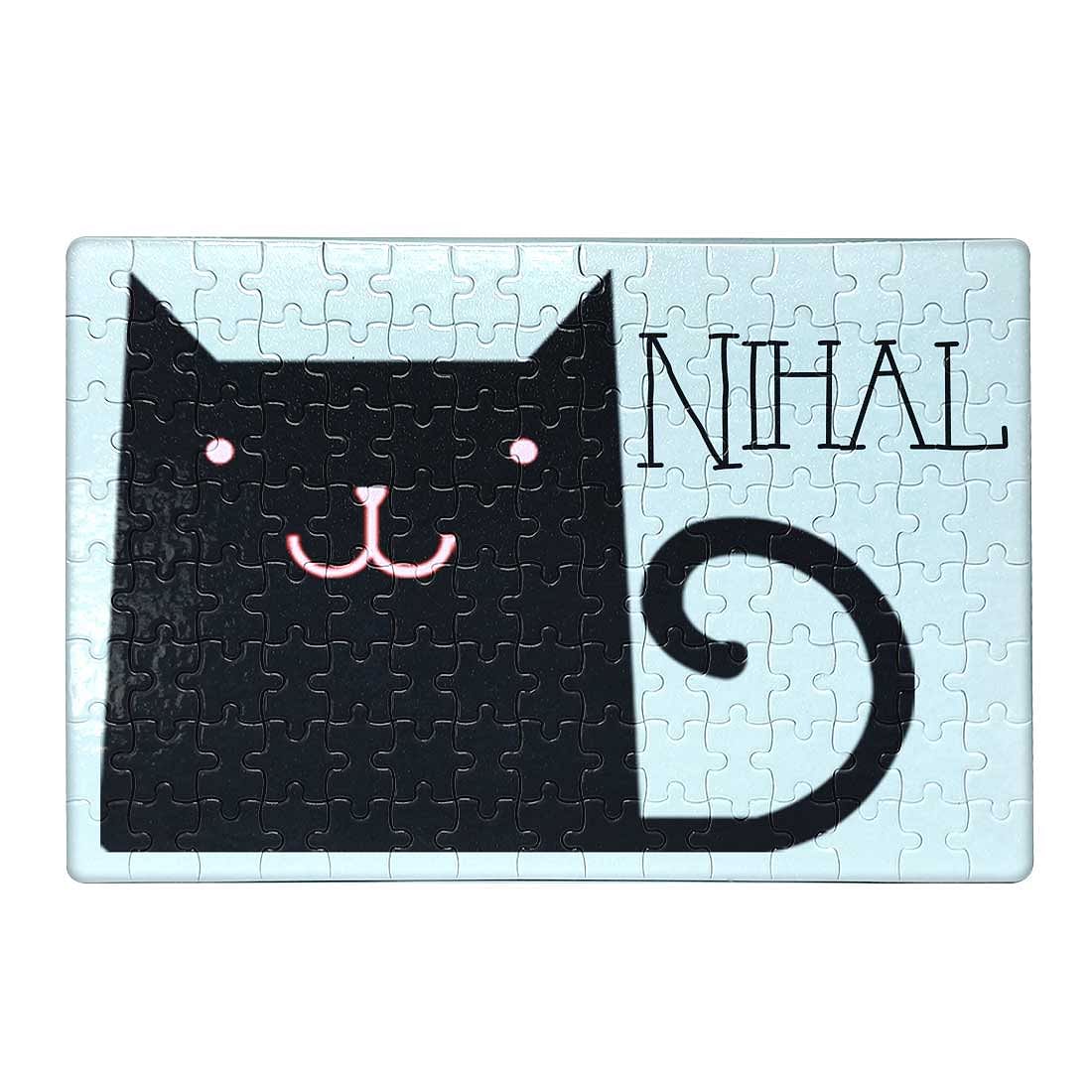 Customized Puzzle for Kids - Black Cat Nutcase