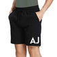 Nutcase Personalized Workout Shorts for Boy Black  Initials Nutcase