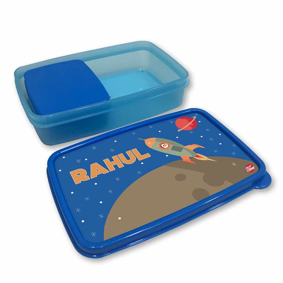 Custom Lunch Box With Name for Boys - Space Nutcase