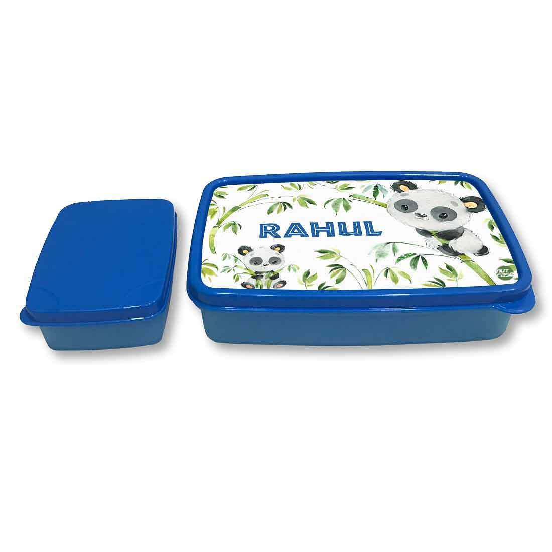 Customized Tiffin Box for Boys Kids Return Gifts Birthday Party - Cute Panda Nutcase