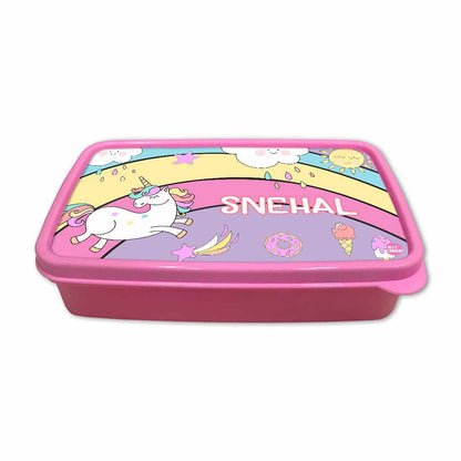 Customized Tiffin Box Unicorn Lunch Box - Rainbow Nutcase