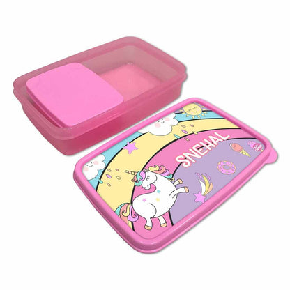 Customized Tiffin Box Unicorn Lunch Box - Rainbow Nutcase