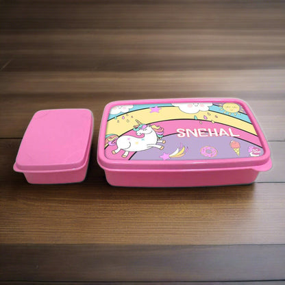 Customized Tiffin Box Unicorn Lunch Box - Rainbow Nutcase