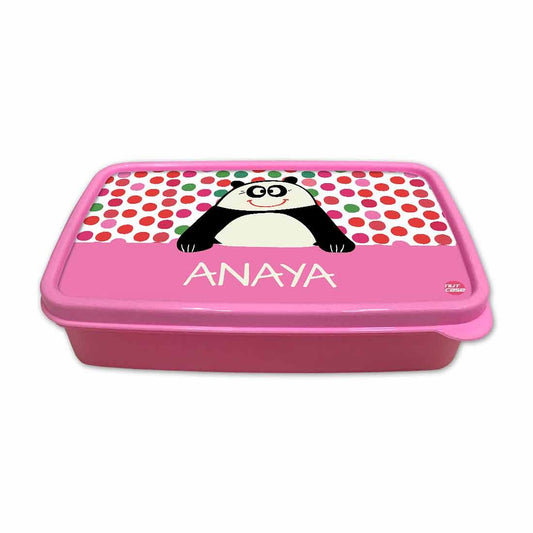 Personalised Lunch Box for Girls Return Gifts Birthday Party - Cute Panda Nutcase