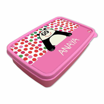 Personalised Lunch Box for Girls Return Gifts Birthday Party - Cute Panda Nutcase