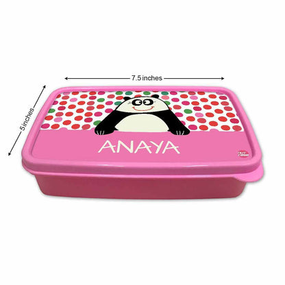 Personalised Lunch Box for Girls Return Gifts Birthday Party - Cute Panda Nutcase