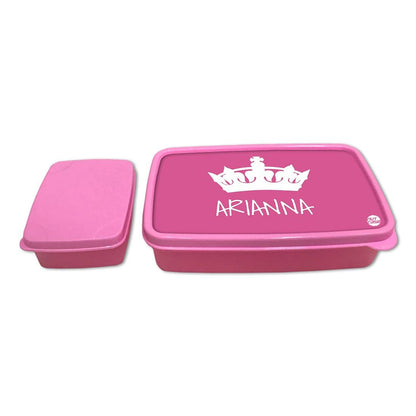 Personalized Snack Box for Kids Plastic Lunch Box for Girls - Princess Nutcase