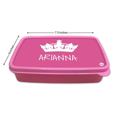 Personalized Snack Box for Kids Plastic Lunch Box for Girls - Princess Nutcase