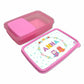 Personalized Snack Box for Kids Plastic Lunch Box for Girls -Floral & Owl Nutcase